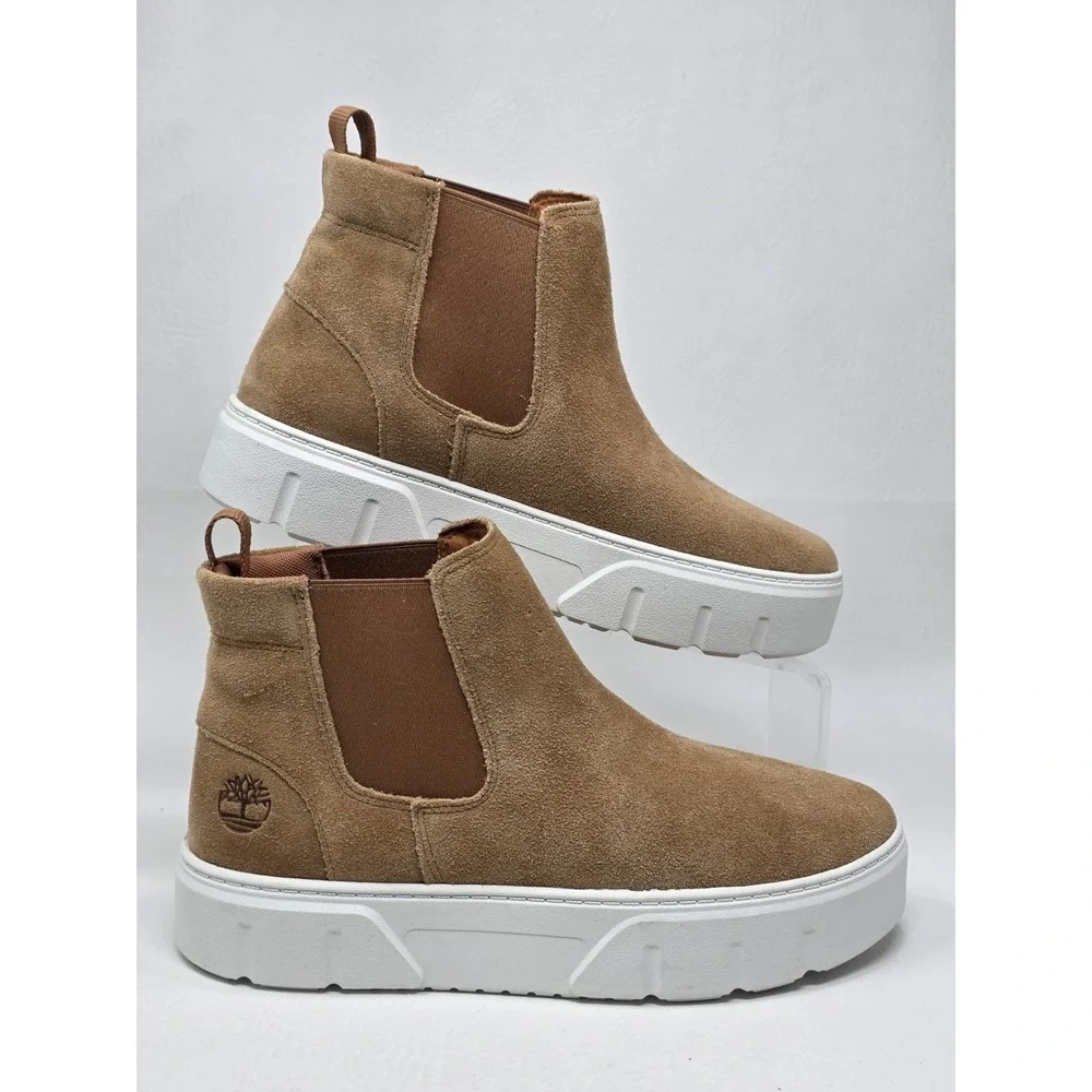 Timberland Laurel Court Mid TB0A41VJEIZ Sneakers Womens Size 7 Rust Platform New